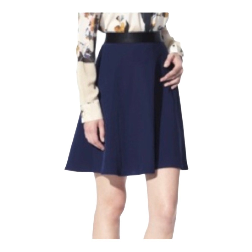 𝅺3.1 Phillip LimTarget Silky Swing Skirt Navy Blue